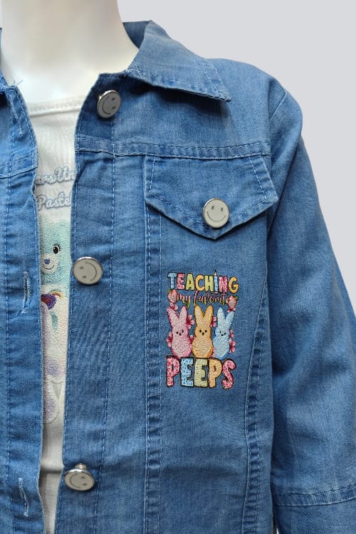 Trendy Denim Jacket & Cargo Co-ord Set