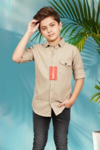 Classic Neutral-Tone Casual Shirt