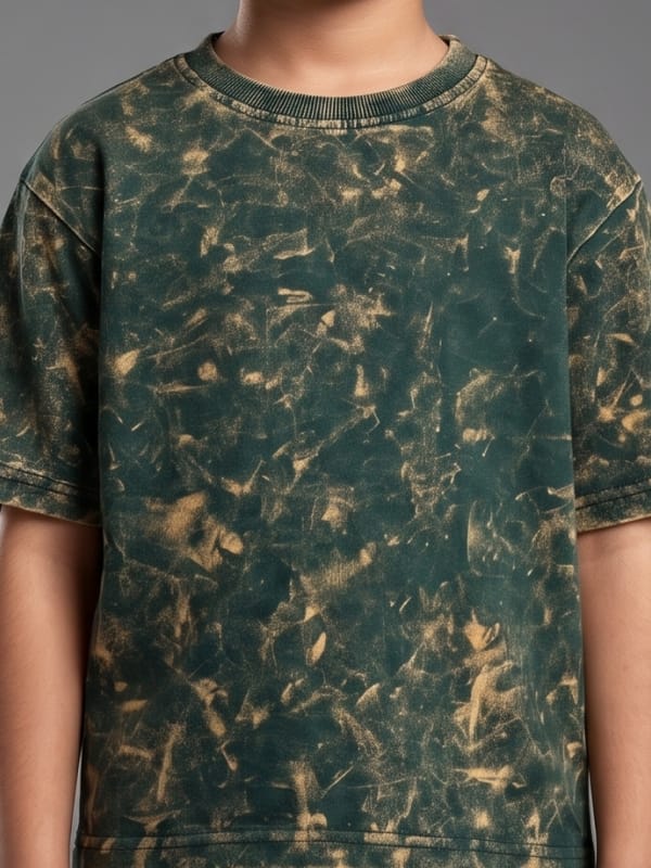 Emerald Acid-Wash Vintage Tee