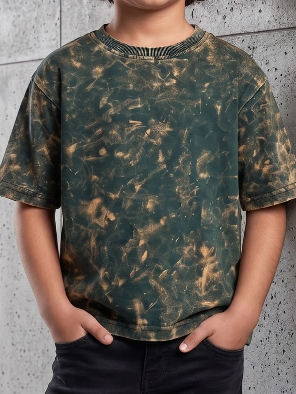 Emerald Acid-Wash Vintage Tee