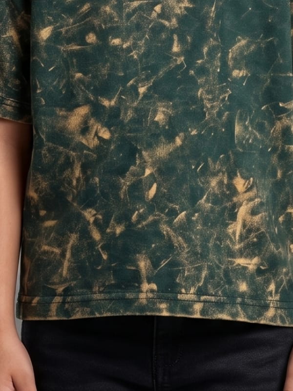 Emerald Acid-Wash Vintage Tee