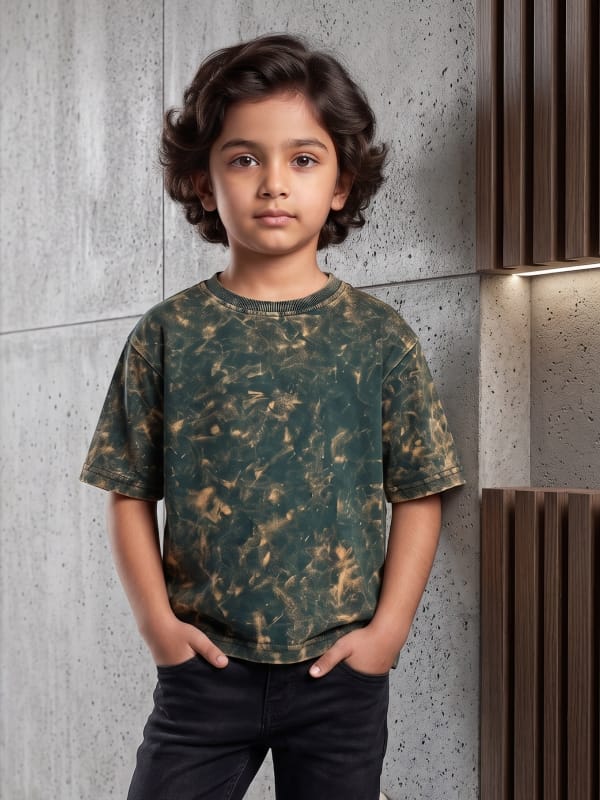 Emerald Acid-Wash Vintage Tee