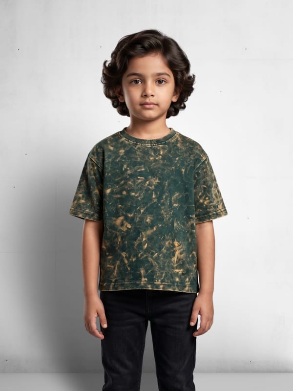 Emerald Acid-Wash Vintage Tee