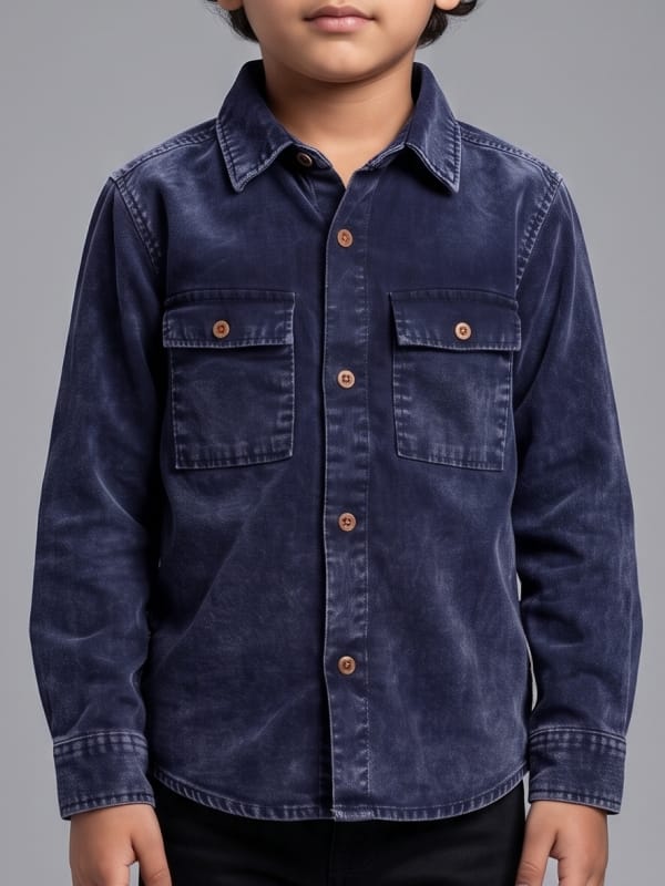Midnight Denim Utility Shirt
