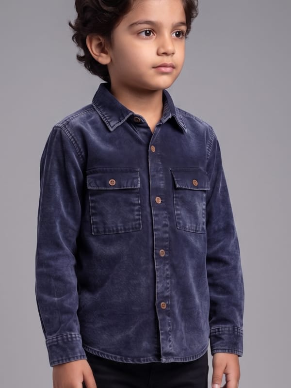 Midnight Denim Utility Shirt