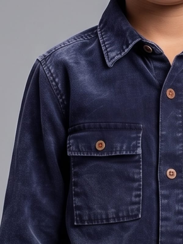 Midnight Denim Utility Shirt