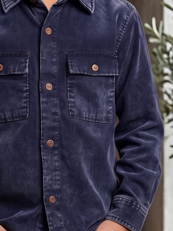 Midnight Denim Utility Shirt