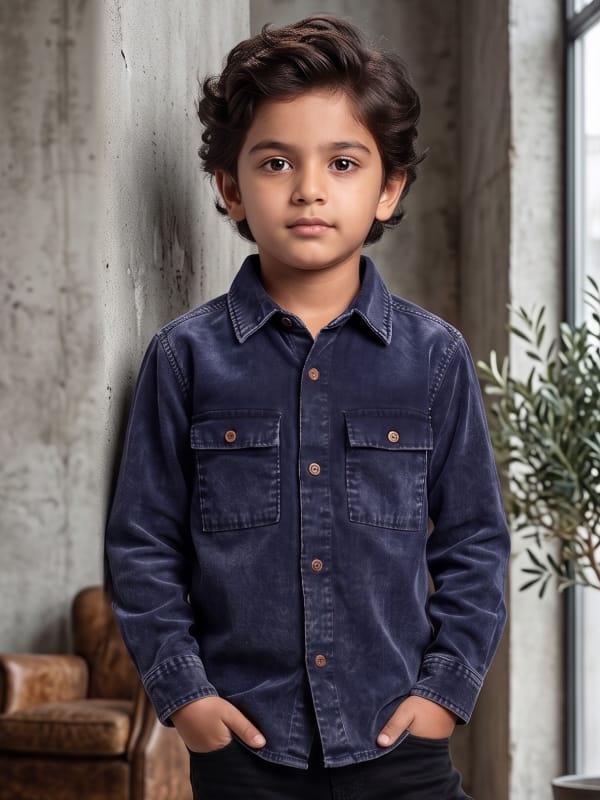 Midnight Denim Utility Shirt