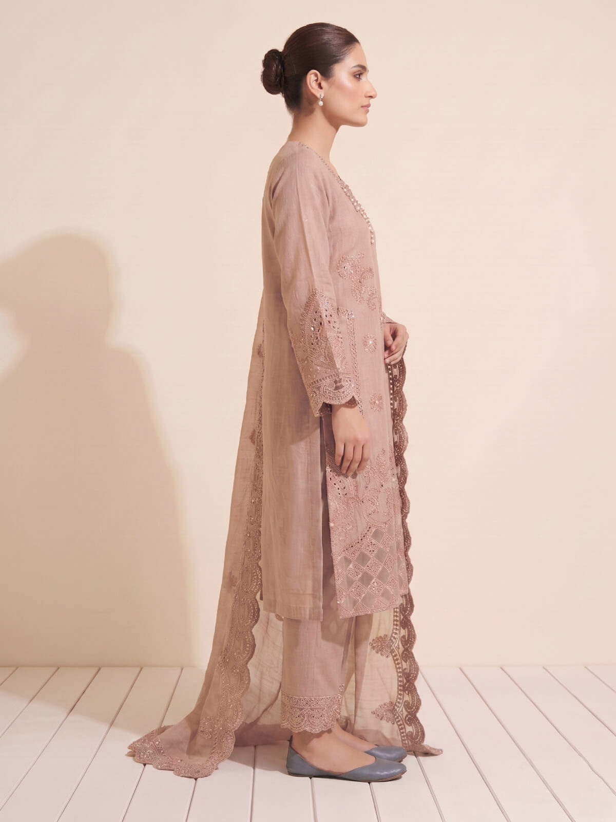 Elegance Pakistani Embroidered Salwar Kameez Set