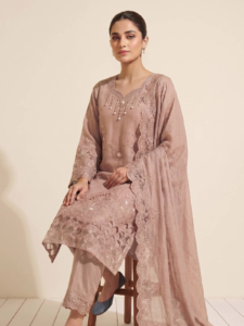Elegance Pakistani Embroidered Salwar Kameez Set