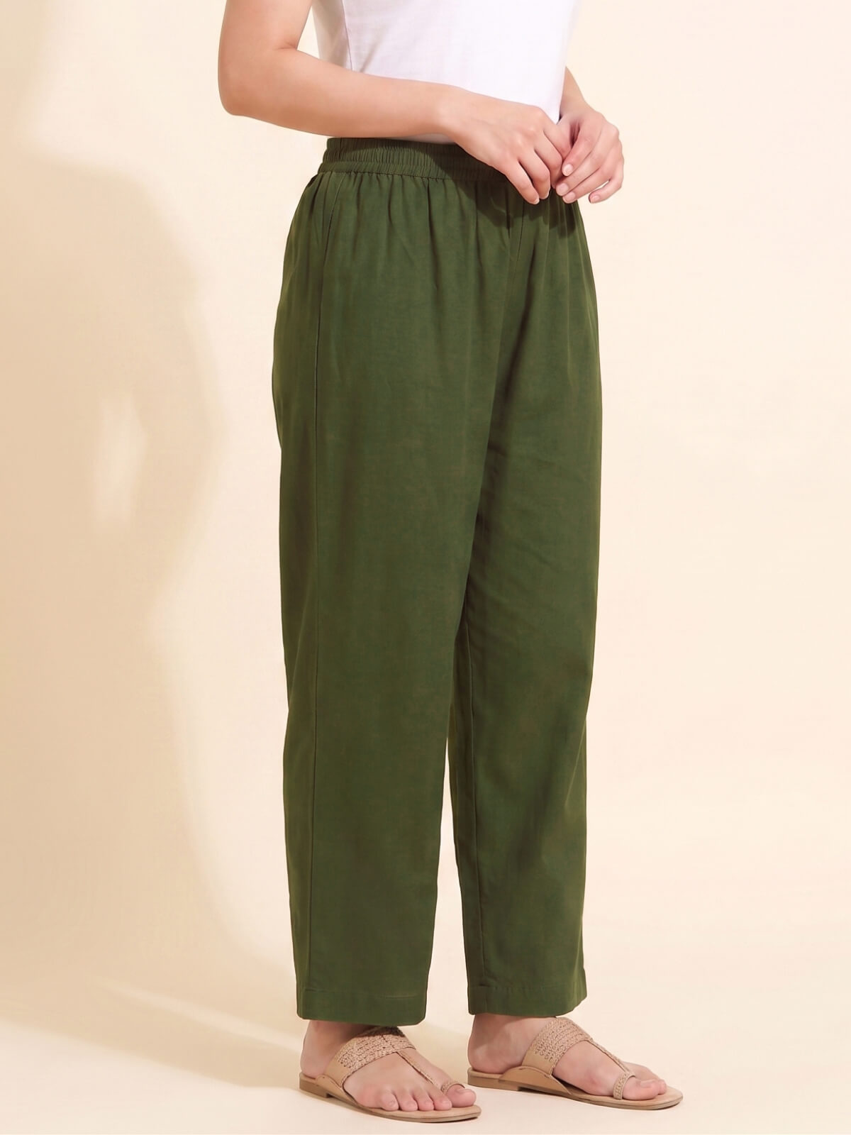 Elegant Olive Green Embroidered Kurta Set with Dupatta